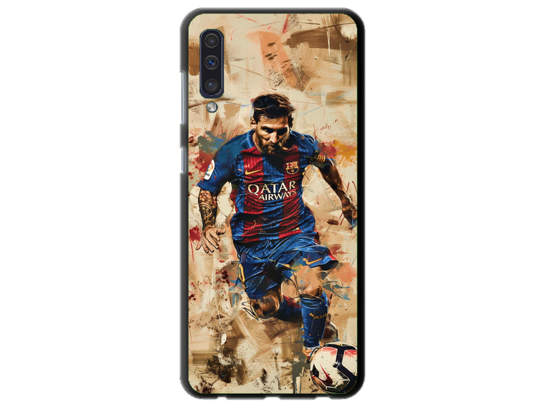 Husa Silicon HQCover compatibila cu Samsung Galaxy A20s, model Messi v1, rezistenta la socuri si zgarieturi, SP1M00006