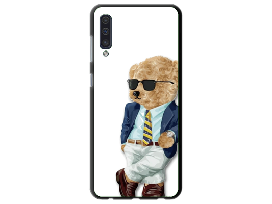 Husa Silicon HQCover compatibila cu Samsung Galaxy A50, model Urs Cool, rezistenta la socuri si zgarieturi, SP1M00012