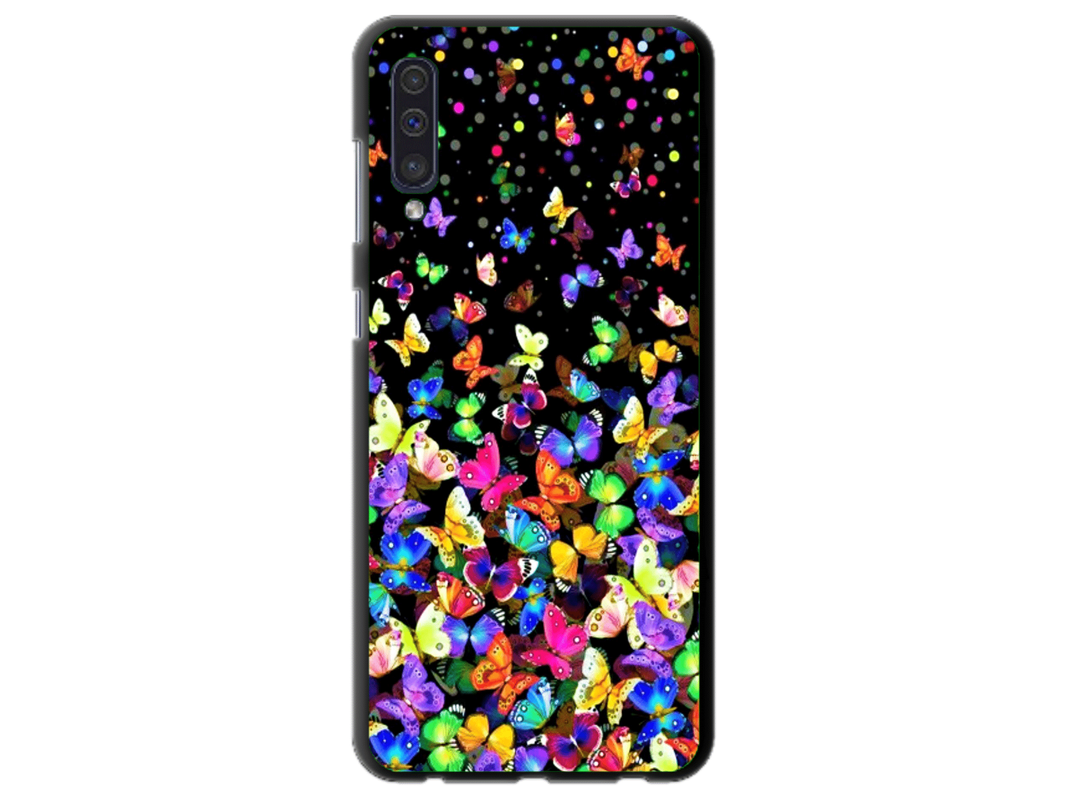 Husa Silicon HQCover compatibila cu Samsung Galaxy A50, model Fluturi, rezistenta la socuri si zgarieturi, SP1M00023