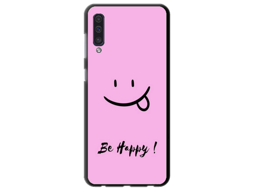 Husa Silicon HQCover compatibila cu Samsung Galaxy A20s, model Be Happy, rezistenta la socuri si zgarieturi, SP1M00033