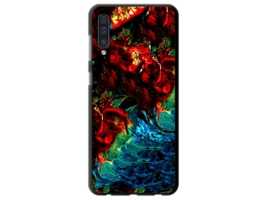 Husa Silicon HQCover compatibila cu Samsung Galaxy A20s, model Explozie de culori v2, rezistenta la socuri si zgarieturi, SP1M00043