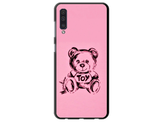 Husa Silicon HQCover compatibila cu Samsung Galaxy A50, model Urs Roz, rezistenta la socuri si zgarieturi, SP1M00049