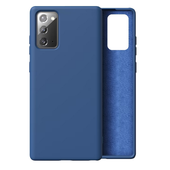 Husa de protectie Silicon compatibila cu Xiaomi Redmi Note 11 Pro, albastra, rezistenta la socuri, tip carcasa, interior microfibra