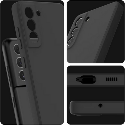 Set Husa Silicon + Folie din silicon transparenta compatibila cu Apple iPhone 11, neagra, protectie 360