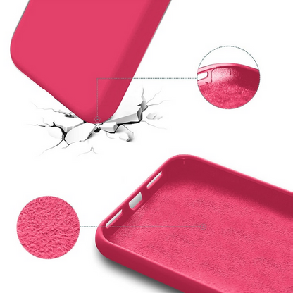 Husa de protectie Silicon compatibila cu Samsung Galaxy A32 4G, roz neon, rezistenta la socuri, tip carcasa, interior microfibra