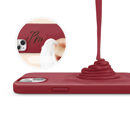 Set Husa Silicon + Folie din silicon Case Friendly compatibila cu Apple iPhone 13 Mini, visinie, protectie 360