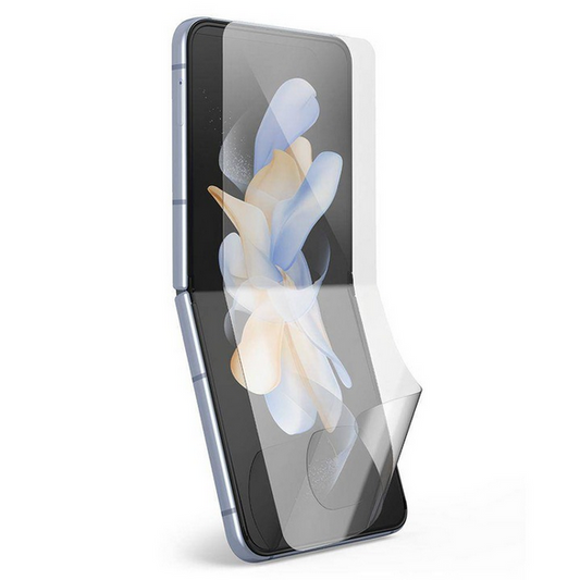 Folie de protectie transparenta 360 ATX compatibila cu Samsung Galaxy Z FLIP5, rezistenta la socuri, rezistenta la zgarieturi, acoperire 360