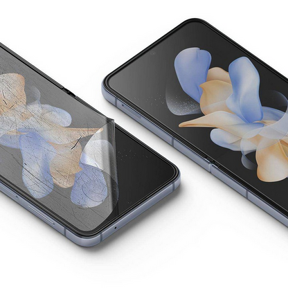 Folie de protectie transparenta 360 ATX compatibila cu Samsung Galaxy Z FLIP5, rezistenta la socuri, rezistenta la zgarieturi, acoperire 360