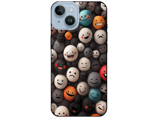 Skin Smiley Faces, compatibil cu Apple iPhone 14 Plus, M0025