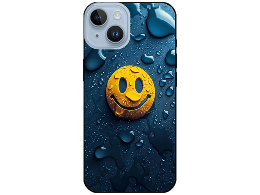 Skin Smiley Rain, compatibil cu Apple iPhone 15, M0028