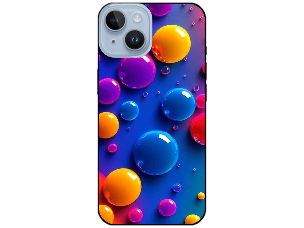 Skin Rainbow Drops 1, compatibil cu Apple iPhone 14, M0029
