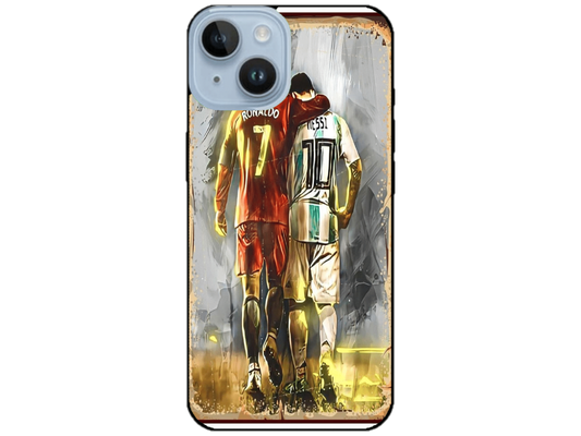 Skin Messi si Ronaldo 2, compatibil cu Apple iPhone 14, M0069