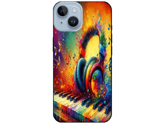 Skin Rainbow Music 1, compatibil cu Apple iPhone 14, M0089