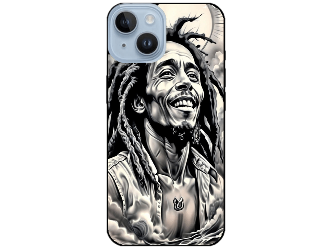 Skin Bob Marley, compatibil cu Apple iPhone 15, M0091
