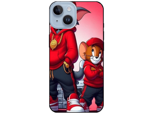 Skin Tom si Jerry 2, compatibil cu Apple iPhone 14 Plus, M0141