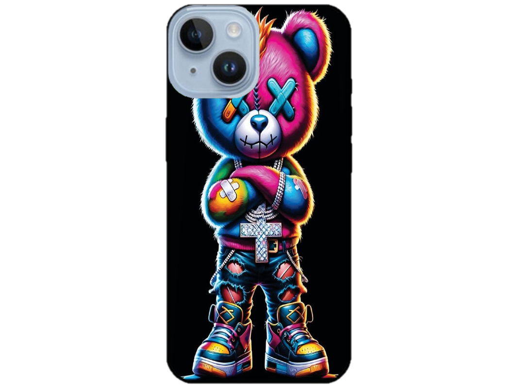 Skin Rainbow Bear 1, compatibil cu Apple iPhone 15, M0158
