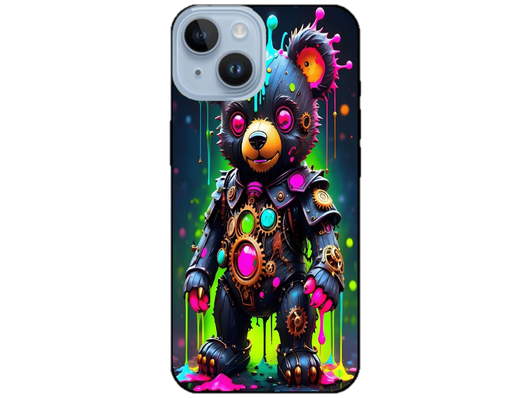 Skin Rainbow Bear 2, compatibil cu Apple iPhone 15, M0159