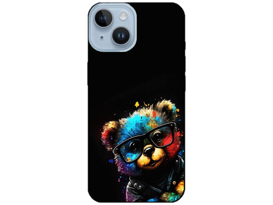 Skin Rainbow Bear 5, compatibil cu Apple iPhone 14, M0228