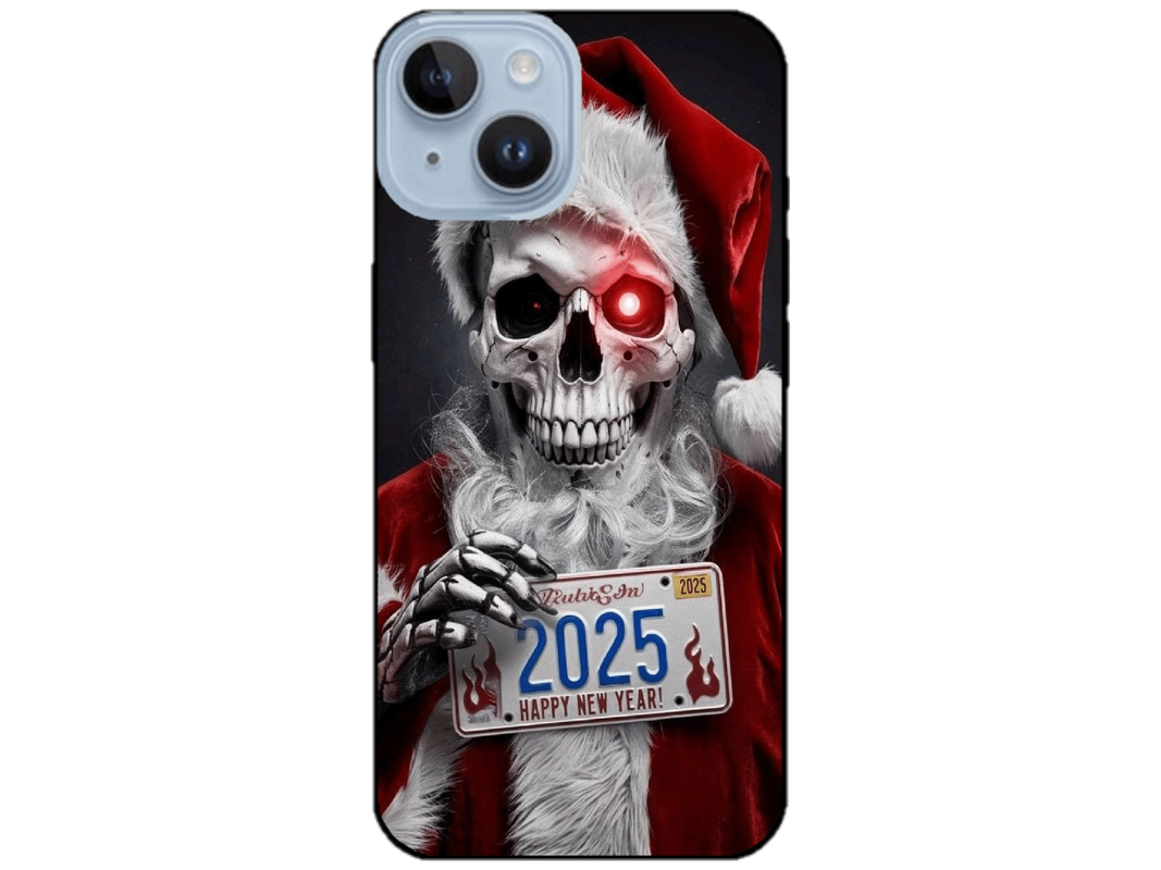 Skin Santa Skull, compatibil cu Apple iPhone 15, M0247
