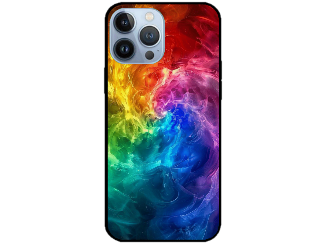 Skin Rainbow Clouds, compatibil cu Apple iPhone 14 Pro Max, M0040