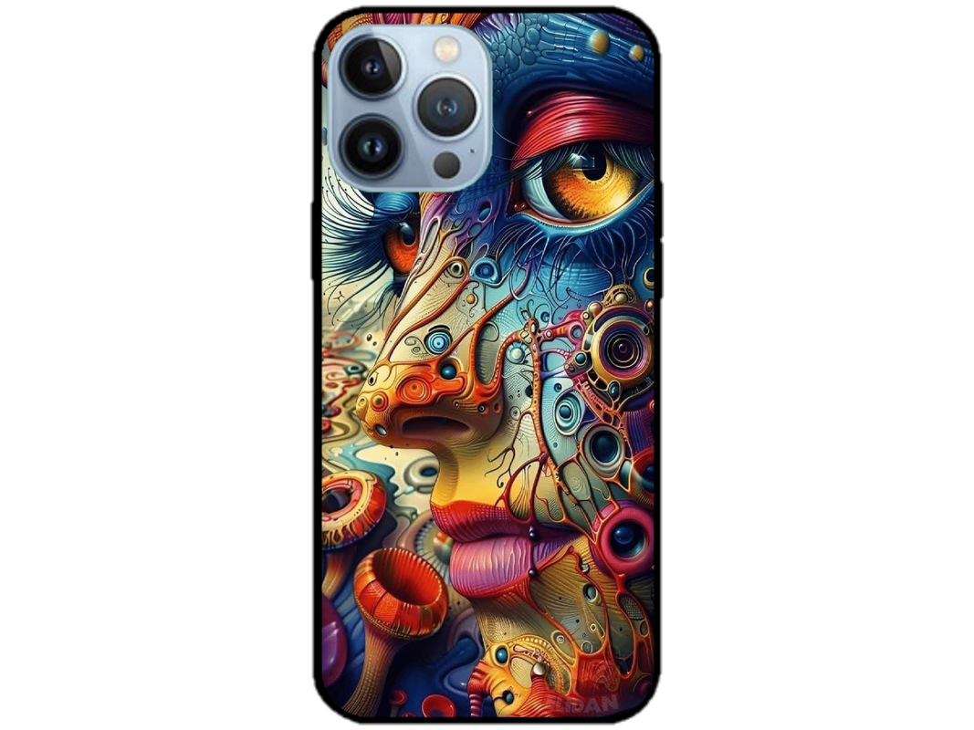 Skin Abstract Face, compatibil cu Apple iPhone 14 Pro Max, M0045
