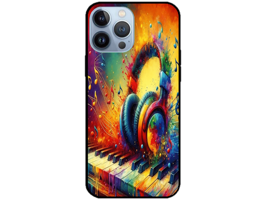 Skin Rainbow Music 1, compatibil cu Apple iPhone 14 Pro, M0089