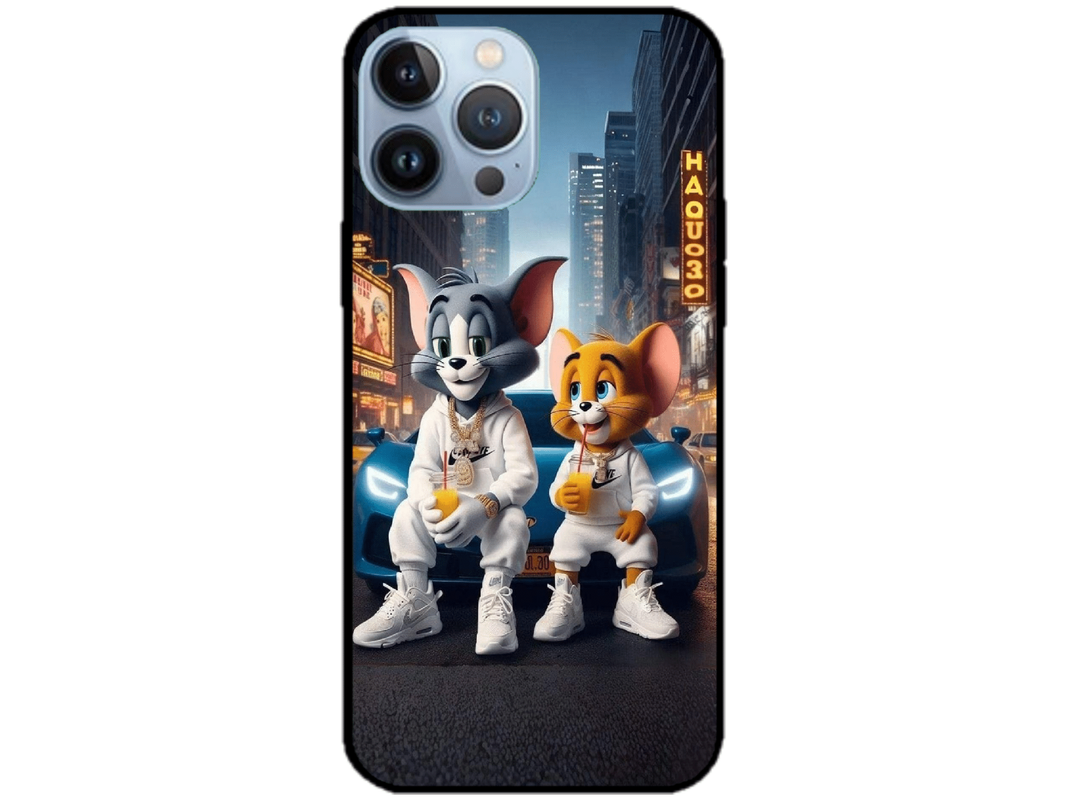 Skin Tom si Jerry 3, compatibil cu Apple iPhone 14 Pro Max, M0144