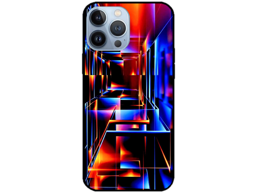 Skin Abstract Square, compatibil cu Apple iPhone 14 Pro, M0229