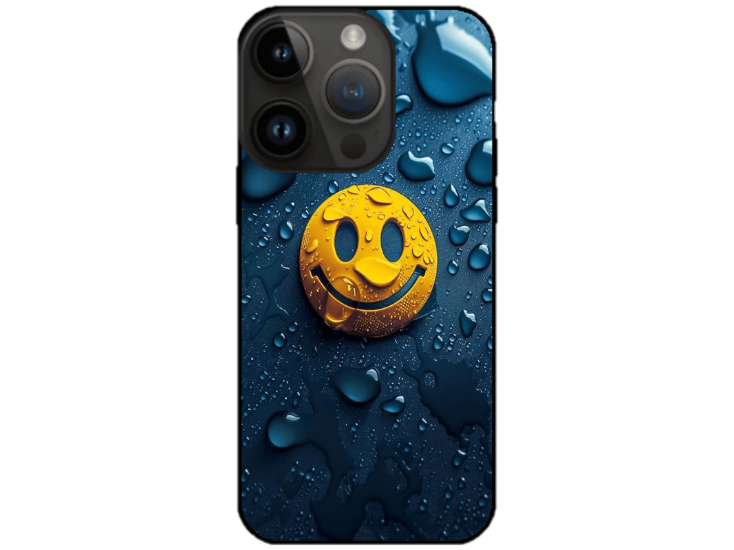 Skin Smiley Rain, compatibil cu Apple iPhone 15 Pro, M0028
