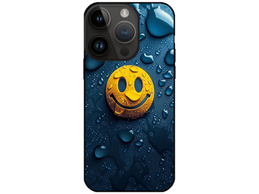 Skin Smiley Rain, compatibil cu Apple iPhone 15 Pro, M0028