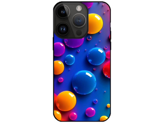 Skin Rainbow Drops 1, compatibil cu Apple iPhone 15 Pro, M0029