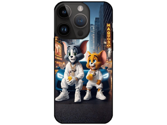 Skin Tom si Jerry 3, compatibil cu Apple iPhone 15 Pro Max, M0144