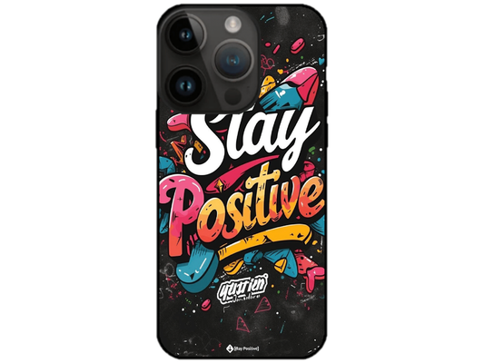 Skin Stay Positive, compatibil cu Apple iPhone 15 Pro Max, M0194