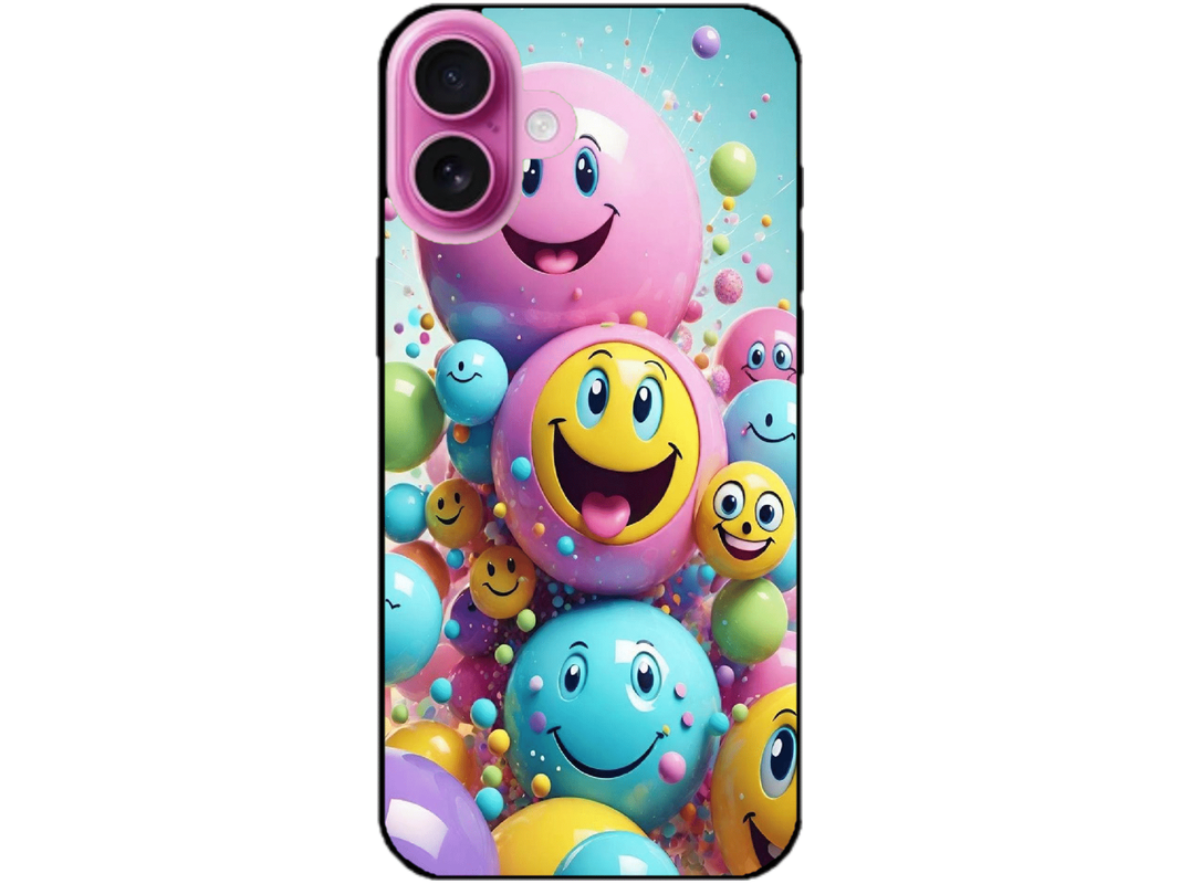 Skin Smiley Ball, compatibil cu Apple iPhone 16, M0007
