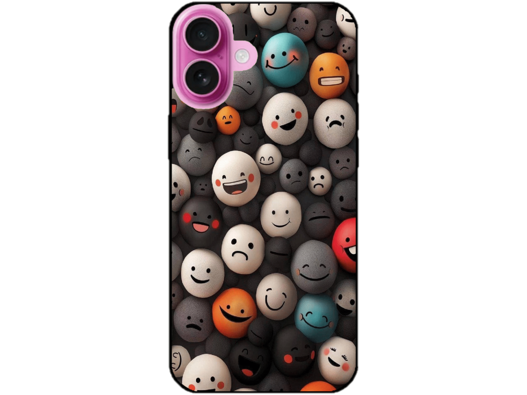 Skin Smiley Faces, compatibil cu Apple iPhone 16 Plus, M0025