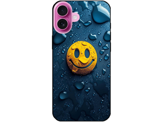 Skin Smiley Rain, compatibil cu Apple iPhone 16 Plus, M0028