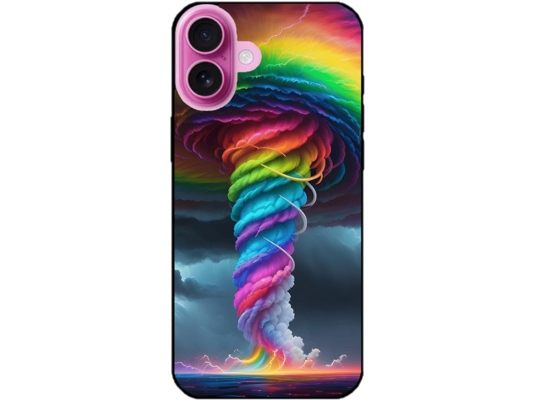 Skin Rainbow Storm, compatibil cu Apple iPhone 16 Plus, M0042