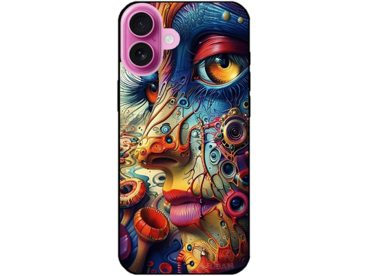 Skin Abstract Face, compatibil cu Apple iPhone 16 Plus, M0045