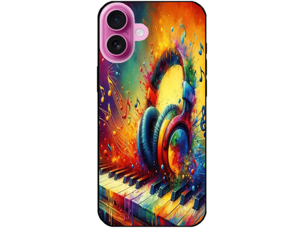 Skin Rainbow Music 1, compatibil cu Apple iPhone 16 Plus, M0089