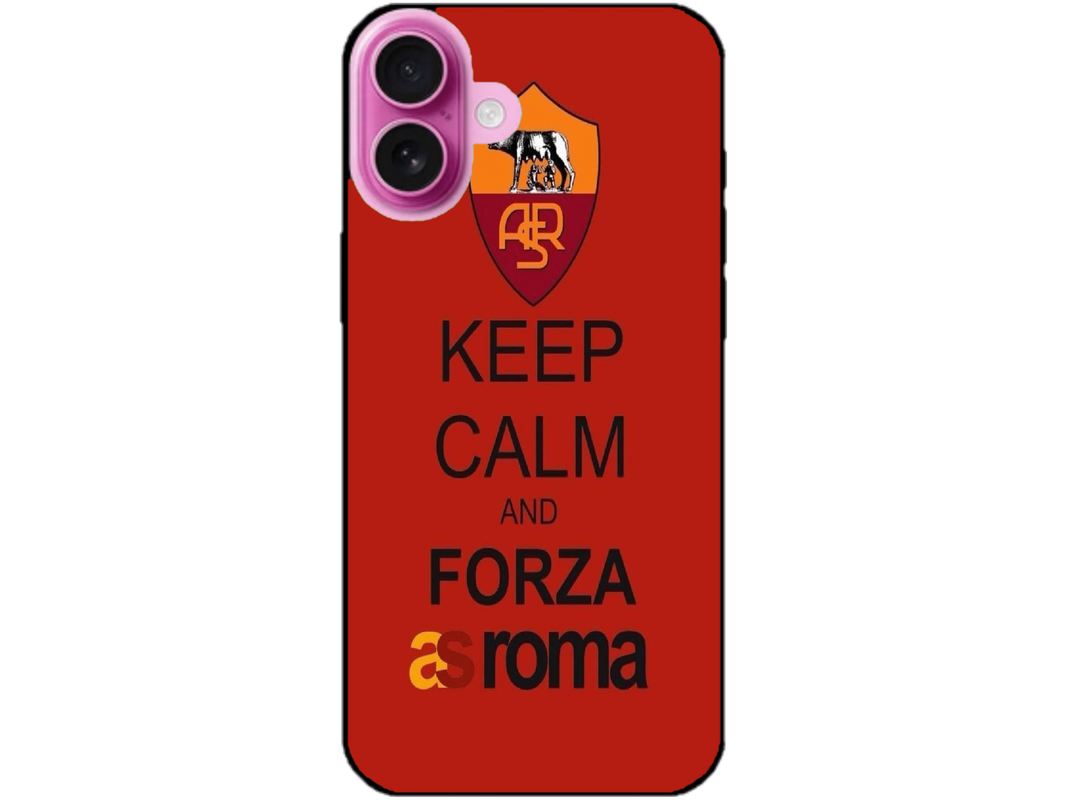 Skin AS Roma, compatibil cu Apple iPhone 16 Plus, M0104