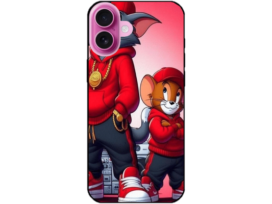 Skin Tom si Jerry 2, compatibil cu Apple iPhone 16 Plus, M0141