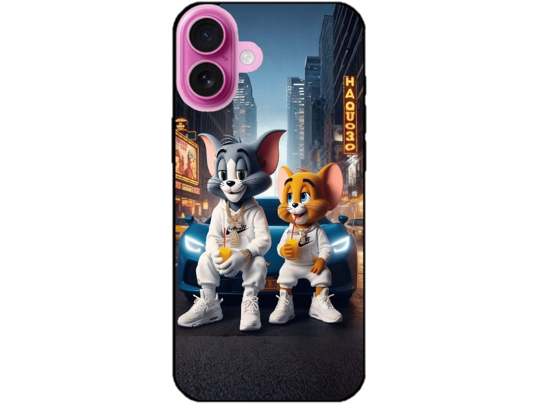 Skin Tom si Jerry 3, compatibil cu Apple iPhone 16 Plus, M0144