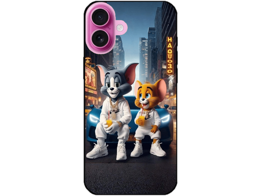 Skin Tom si Jerry 3, compatibil cu Apple iPhone 16 Plus, M0144