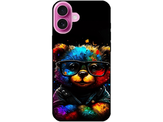 Skin Rainbow Bear 4, compatibil cu Apple iPhone 16 Plus, M0167