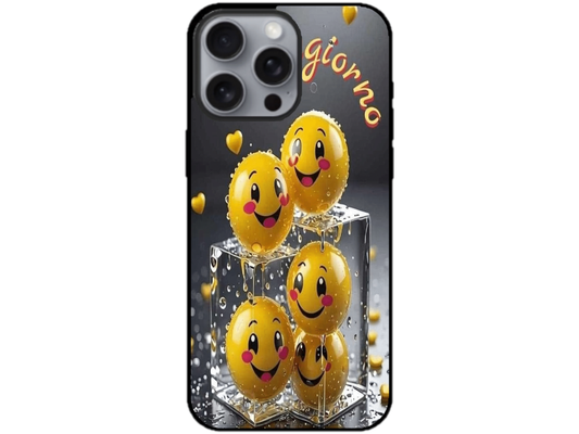 Skin Smiley Ice, compatibil cu Apple iPhone 16 Pro, M0001