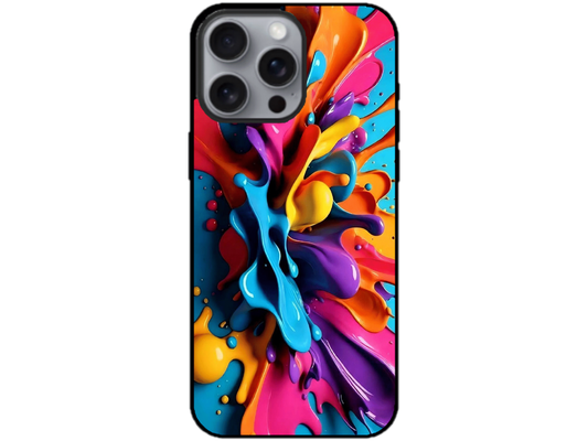 Skin Rainbow Drops 2, compatibil cu Apple iPhone 16 Pro, M0030