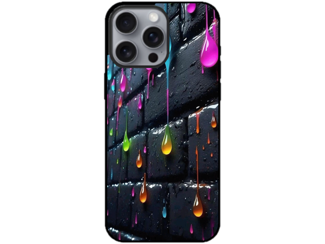 Skin Rainbow Drops 3, compatibil cu Apple iPhone 16 Pro, M0034