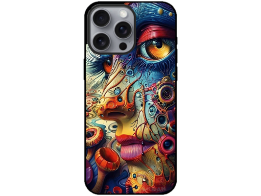 Skin Abstract Face, compatibil cu Apple iPhone 16 Pro, M0045