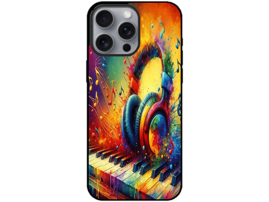 Skin Rainbow Music 1, compatibil cu Apple iPhone 16 Pro, M0089