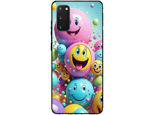 Skin Smiley Ball, compatibil cu Samsung Galaxy S20, M0007